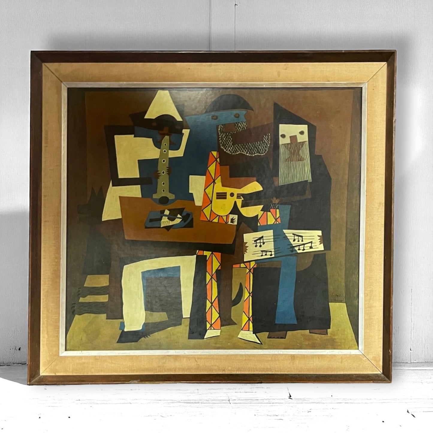 Pablo Picasso"Three Musicians", lithograph 1950's ©MMA.