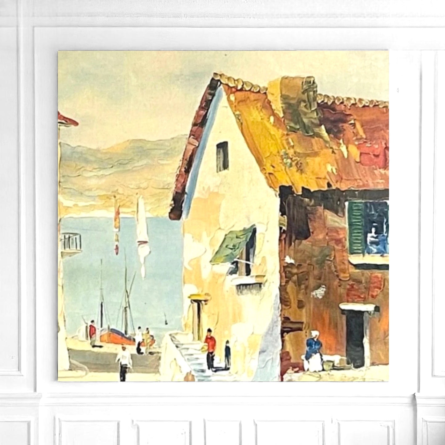 Cecil Rochfort d’oyly-John original framed Print.“Down to the Beach".