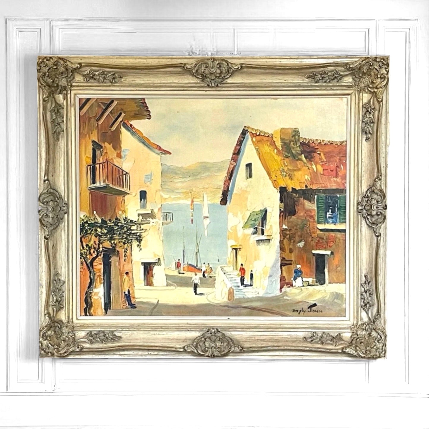 Cecil Rochfort d’oyly-John original framed Print.“Down to the Beach".