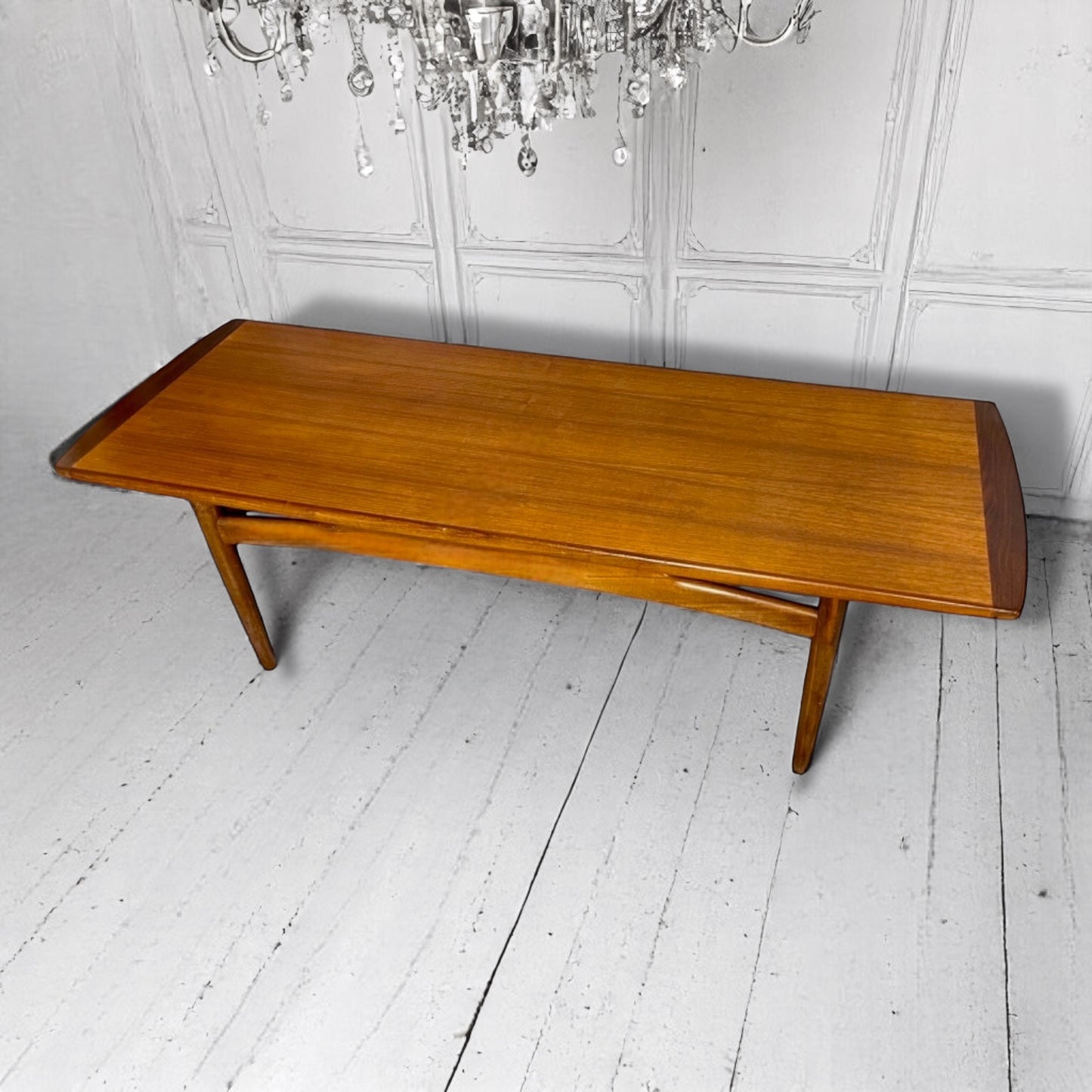 Mid Century Large Teak Coffee table designed by I.B.Kofod-Larsen for G Plan ,with label