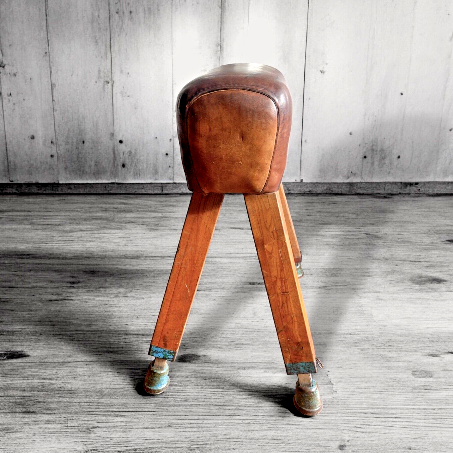 Antique Large Leather Pommel Vaulting Horse 1930's