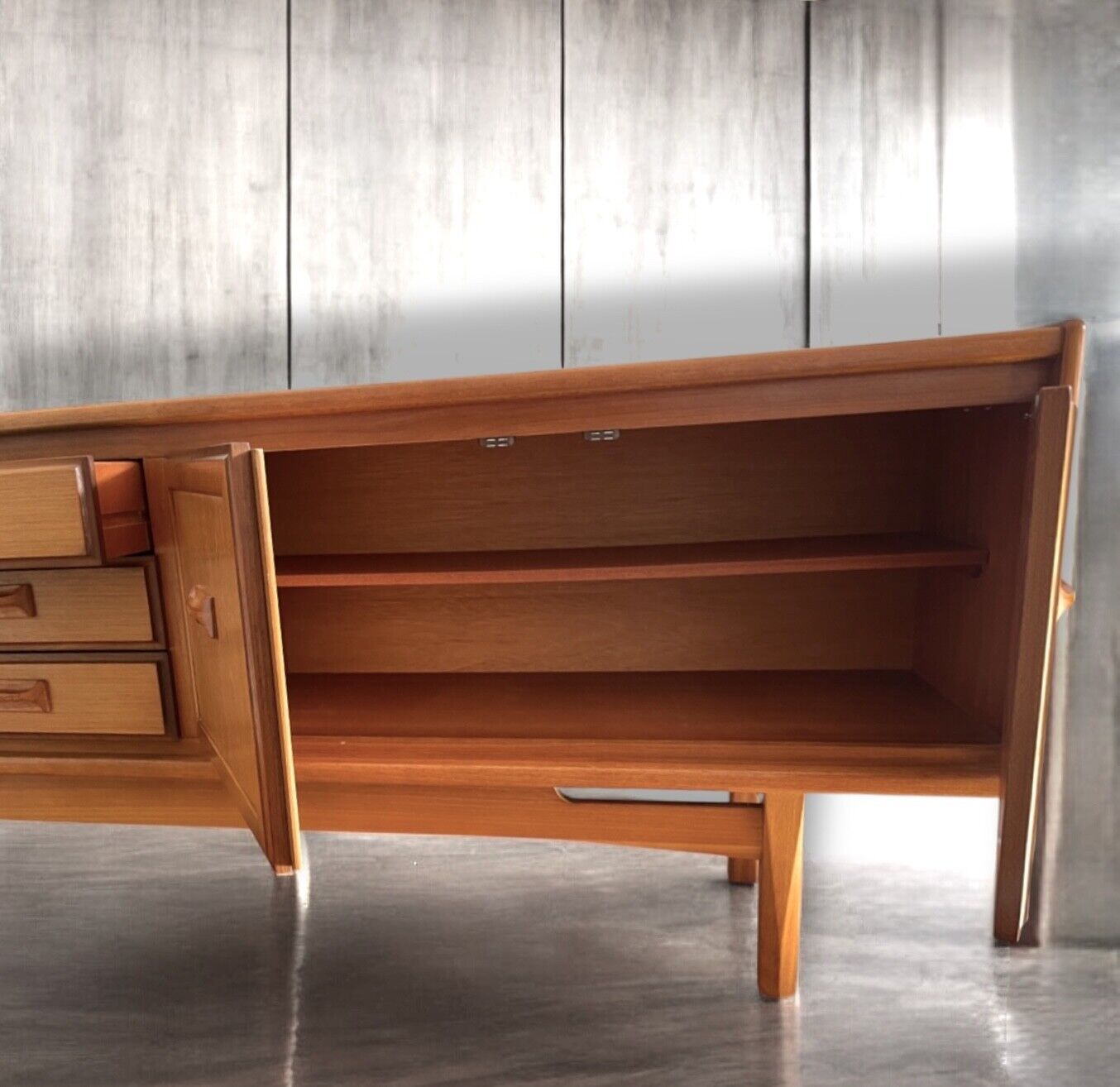 Mid Century Very Long "William Lawrence" Teak Sideboard