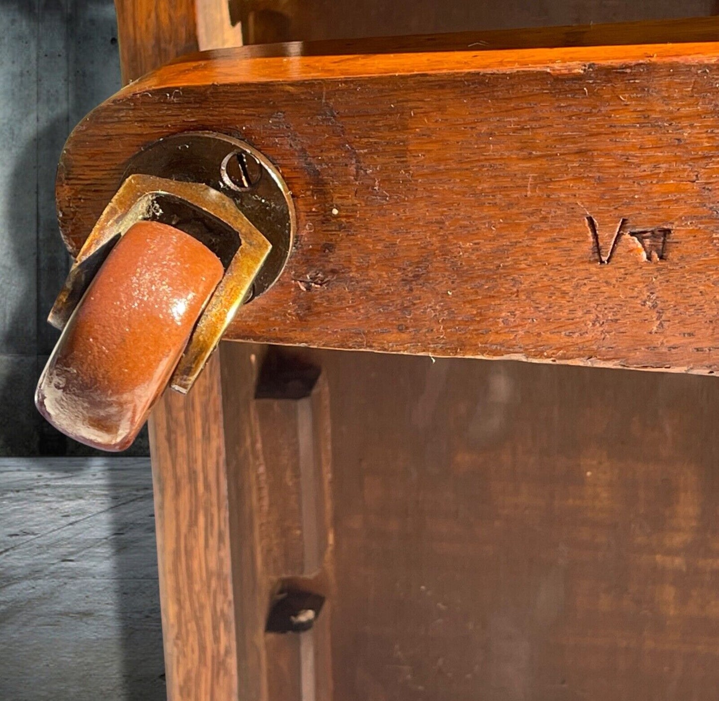 Antique Edwardian Revolving Oak Bespoke Bookcase,1910