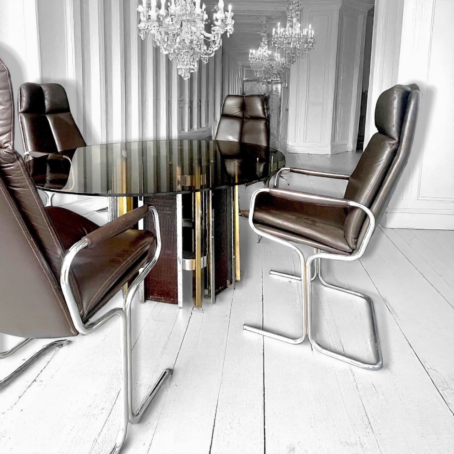 Pieff Tim Bates 1970/80's Luxury Dining Set.