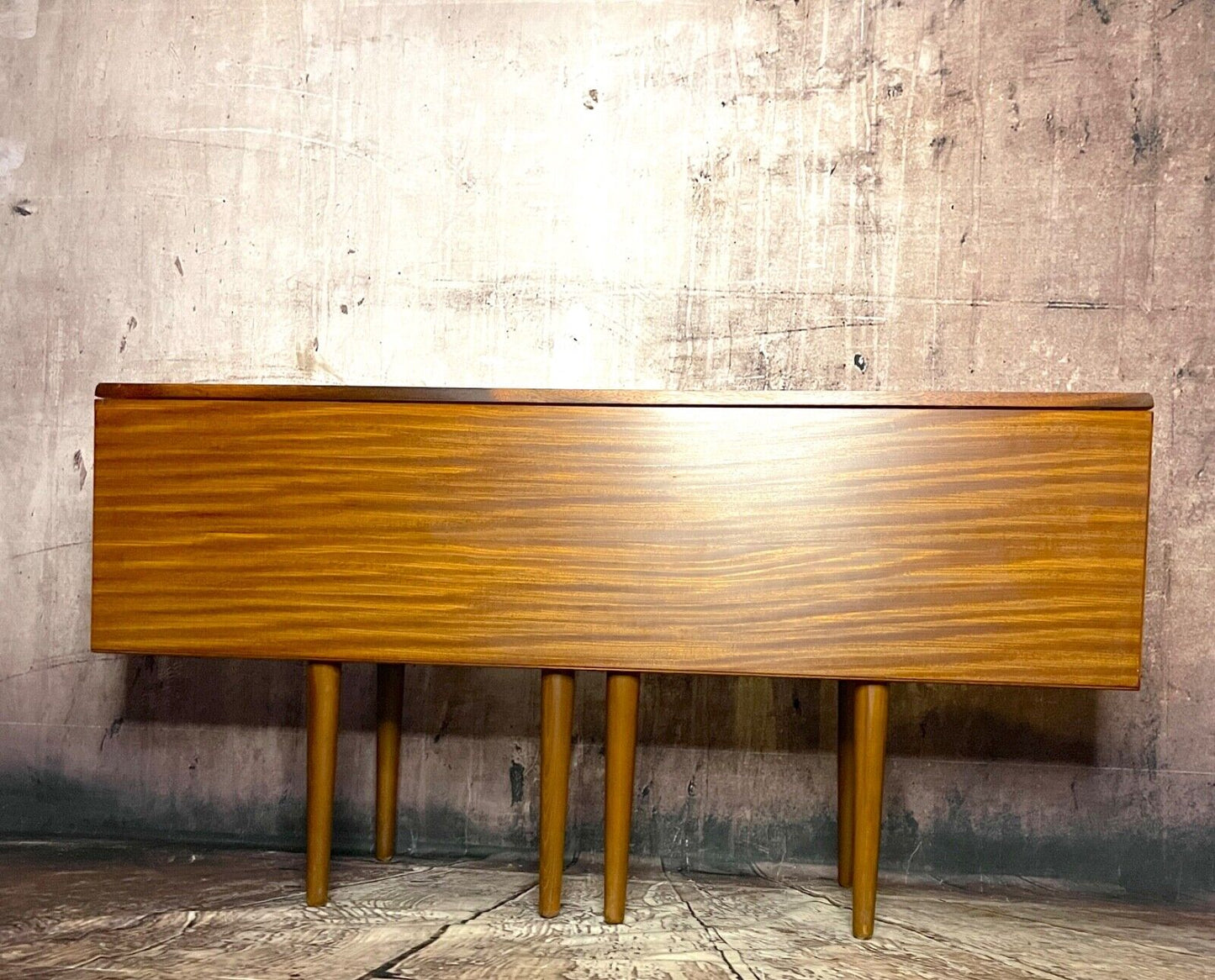 Mid Century Single Drop Leaf Teak Table Tapered With Gate Legs 1950/60's