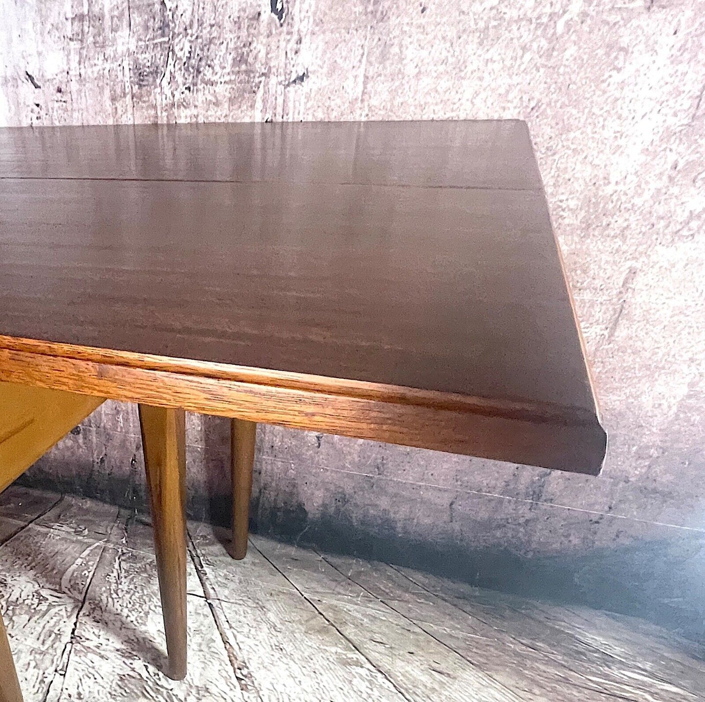 Mid Century Single Drop Leaf Teak Table Tapered With Gate Legs 1950/60's