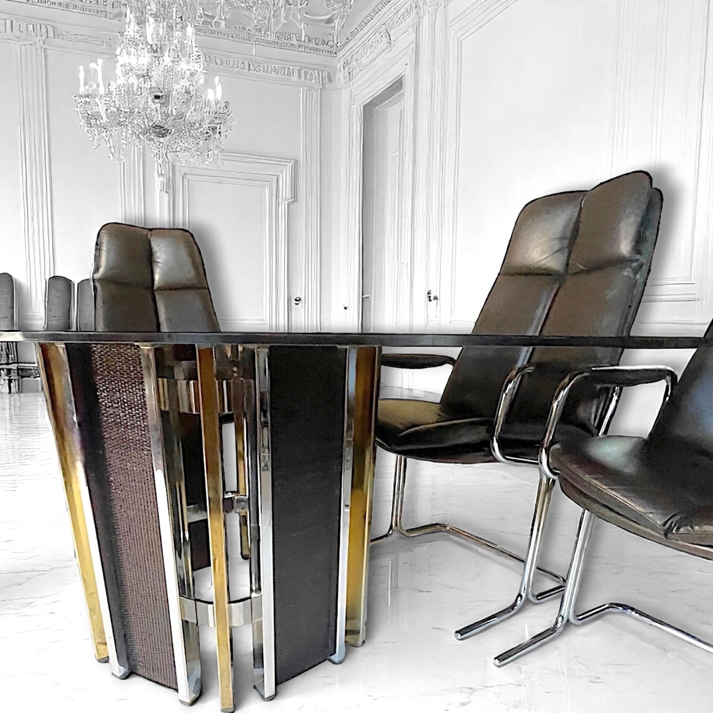Pieff Tim Bates 1970/80's Luxury Dining Set.