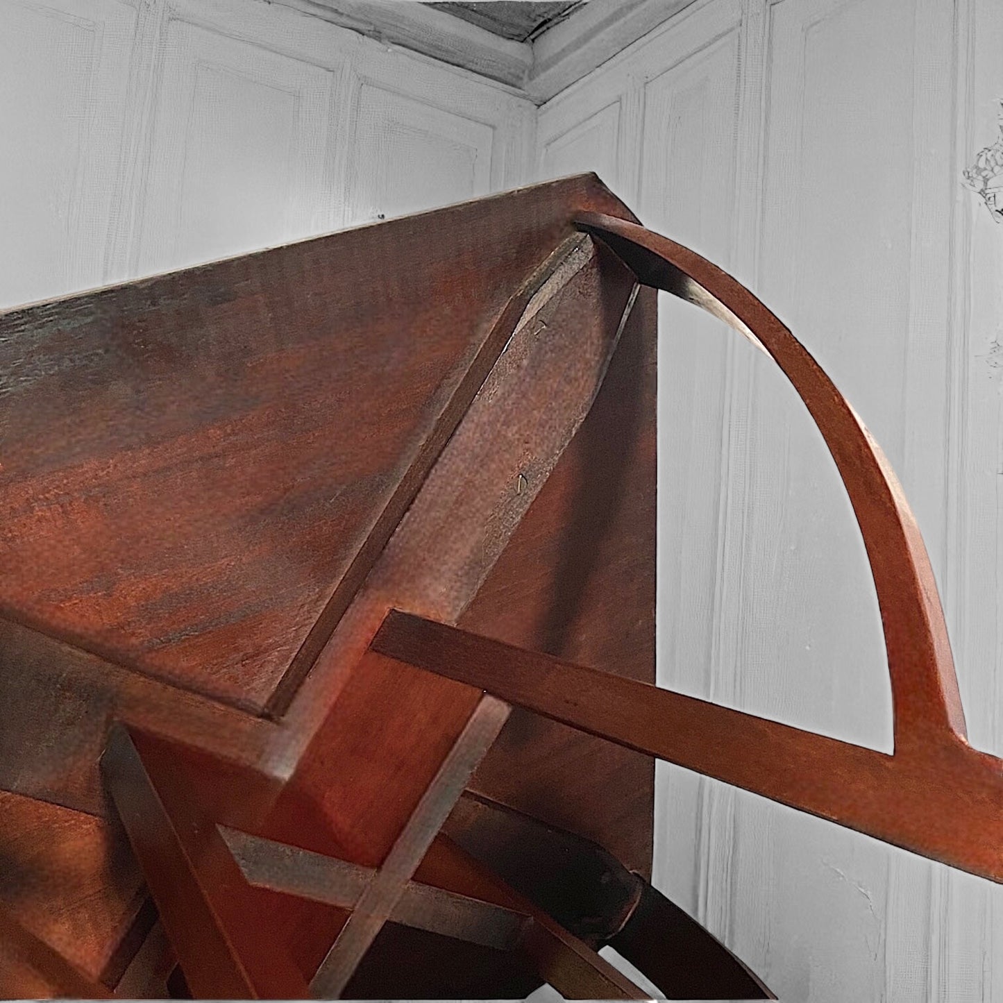 An arts and crafts / early modernist mahogany two-tiered occasional table c.1910.