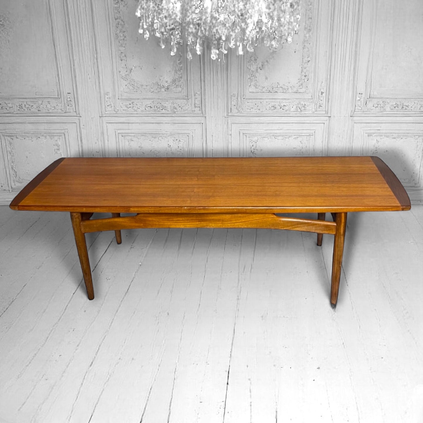 Mid Century Large Teak Coffee table designed by I.B.Kofod-Larsen for G Plan ,with label