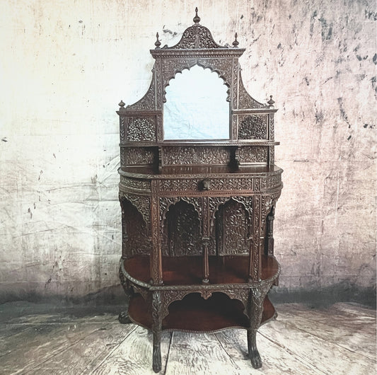 Anglo Indian Hand-Carved Hardwood Chiffonier c1880