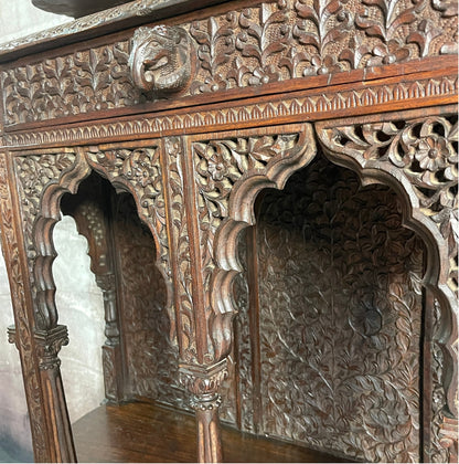 Anglo Indian Hand-Carved Hardwood Chiffonier c1880