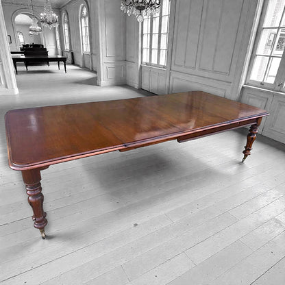 Magnificent 9ft x 4 ft William IV Mahogany Extending Dining Table Gillow's Style