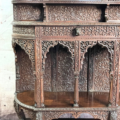 Anglo Indian Hand-Carved Hardwood Chiffonier c1880