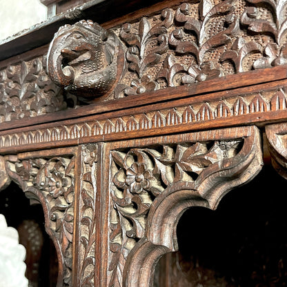 Anglo Indian Hand-Carved Hardwood Chiffonier c1880