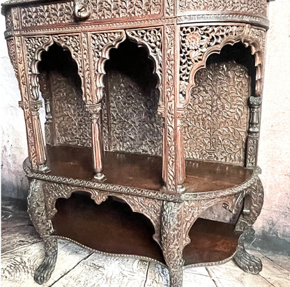 Anglo Indian Hand-Carved Hardwood Chiffonier c1880