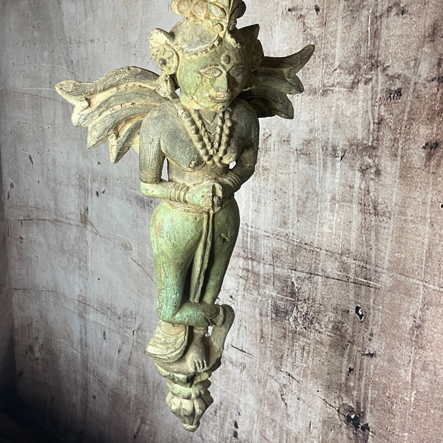 17th century Patan Gujarat Winged Angel Goddess corbel sculpture