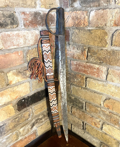 A rare and authentic African prestige sword, dated to c. 1900–30