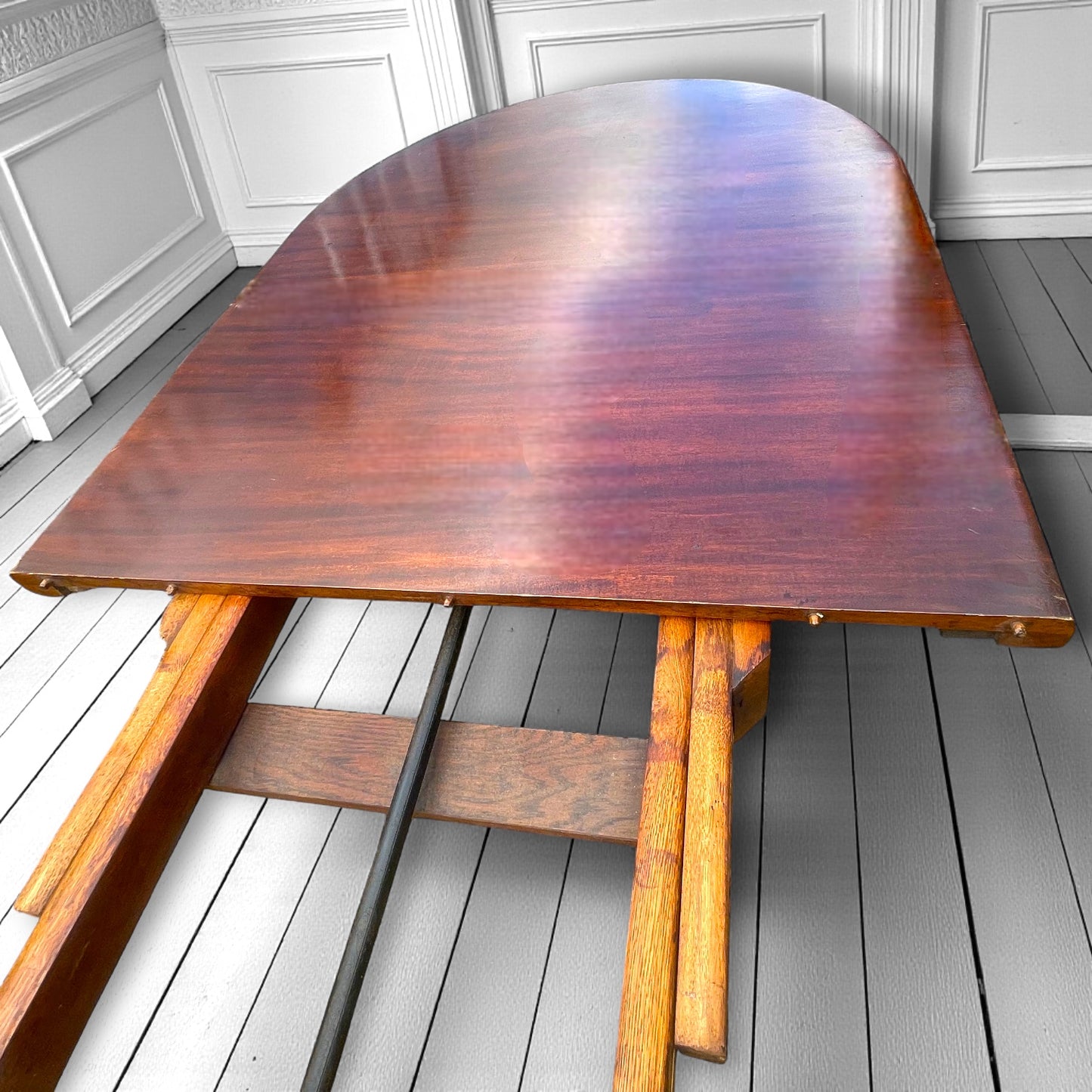 Large Victorian Antique Rare Bespoke Extending Table 10ft Large Cabriole Legs