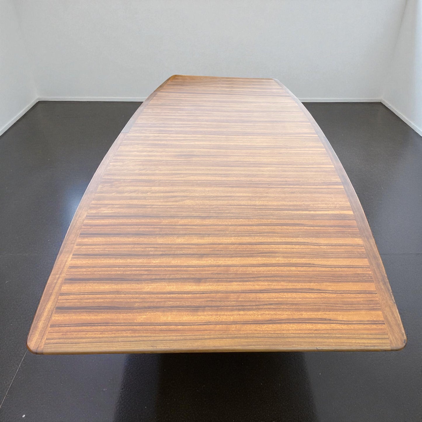 Pieff Tavola Executive Rosewood and Chrome Table designed by Tim Bates, c.1975,