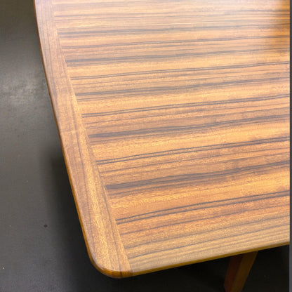 Pieff Tavola Executive Rosewood and Chrome Table designed by Tim Bates, c.1975,