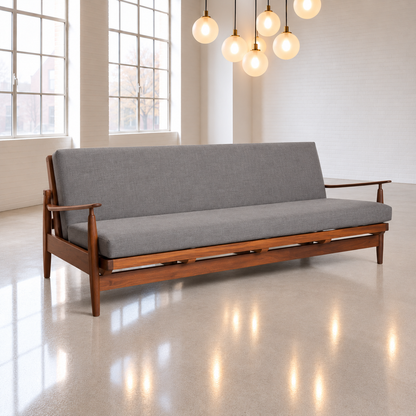 Mid Century Scandart Sofa Bed Vintage 1960's Beautifully Restored Reupholstered