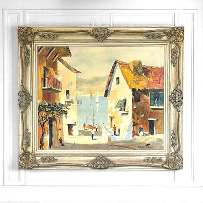 Cecil Rochfort d’oyly-John original framed Print.“Down to the Beach".