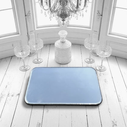 Antique Rare Art Deco Sorcerer Mirror, Tray, with Art Deco Bevelled Edge c1920’s.