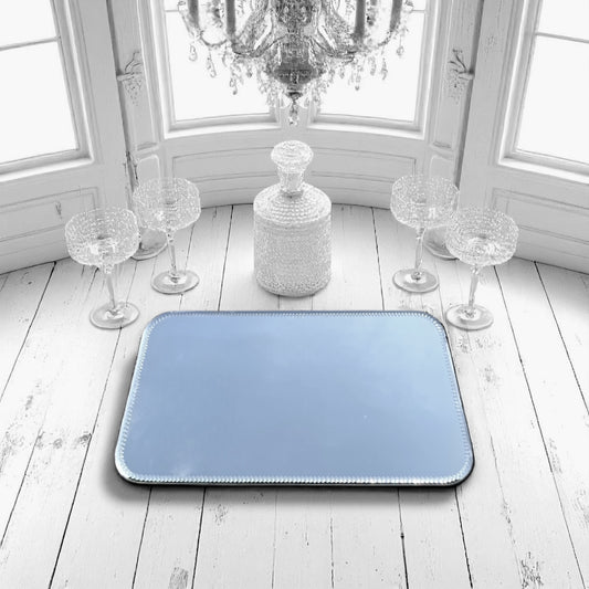 Antique Rare Art Deco Sorcerer Mirror, Tray, with Art Deco Bevelled Edge c1920’s.