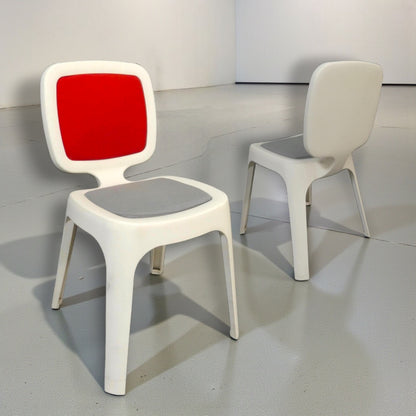 Marc Newson Coast Chair Magis 2002 Very Rare 2-Colour Pads Kvadrat Tonus fabric