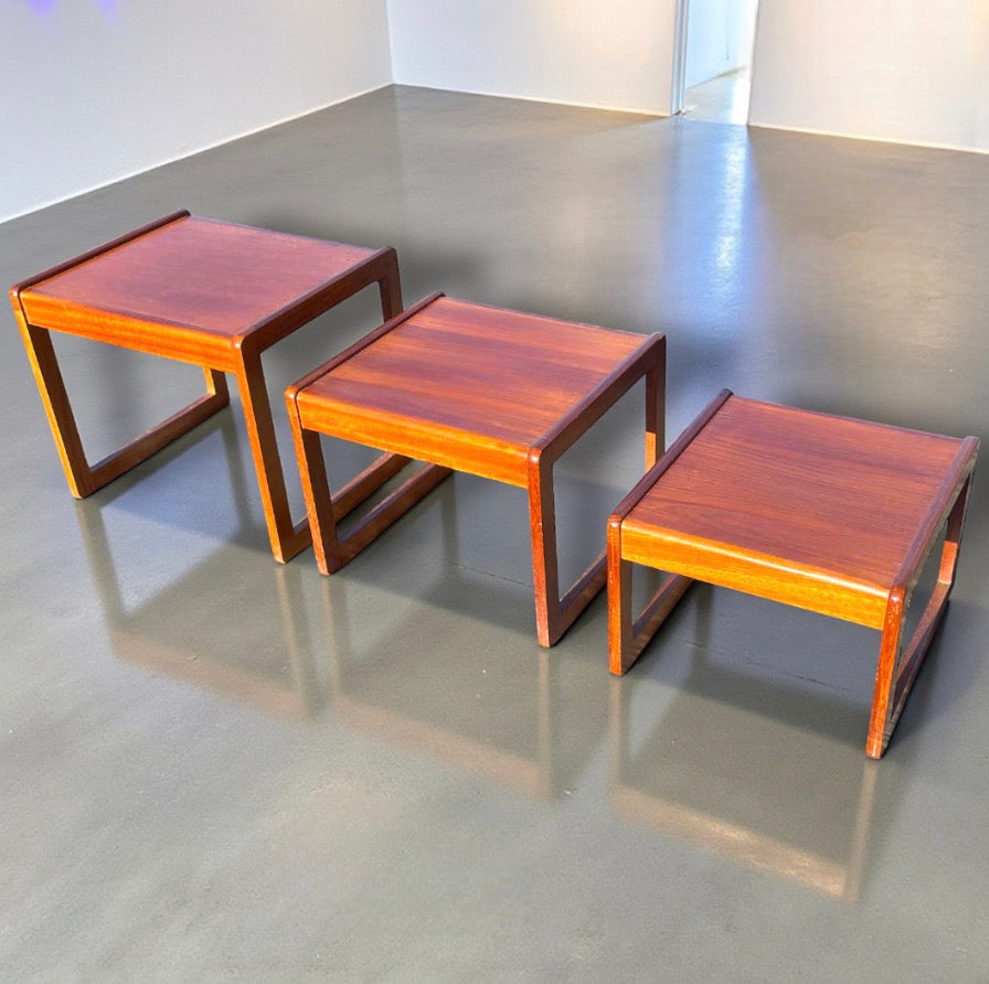 Mid Century Teak of Nest of Tables by Sunelm