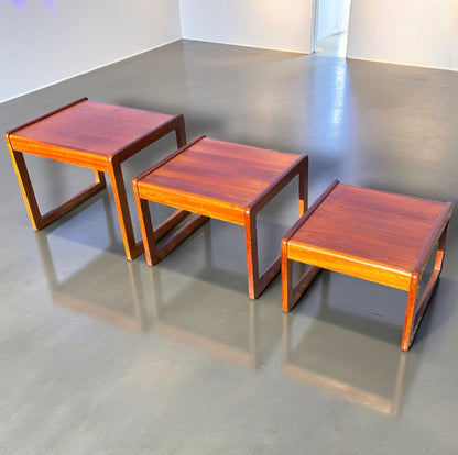 Mid Century Teak of Nest of Tables by Sunelm