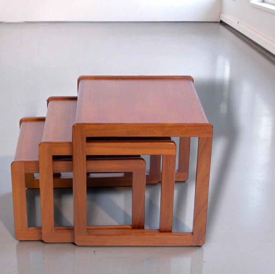 Mid Century Teak of Nest of Tables by Sunelm