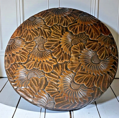 Large Rare Liberty Japanese Hand-Carved Occasional Table – Arts &amp; Crafts c.1900–1915