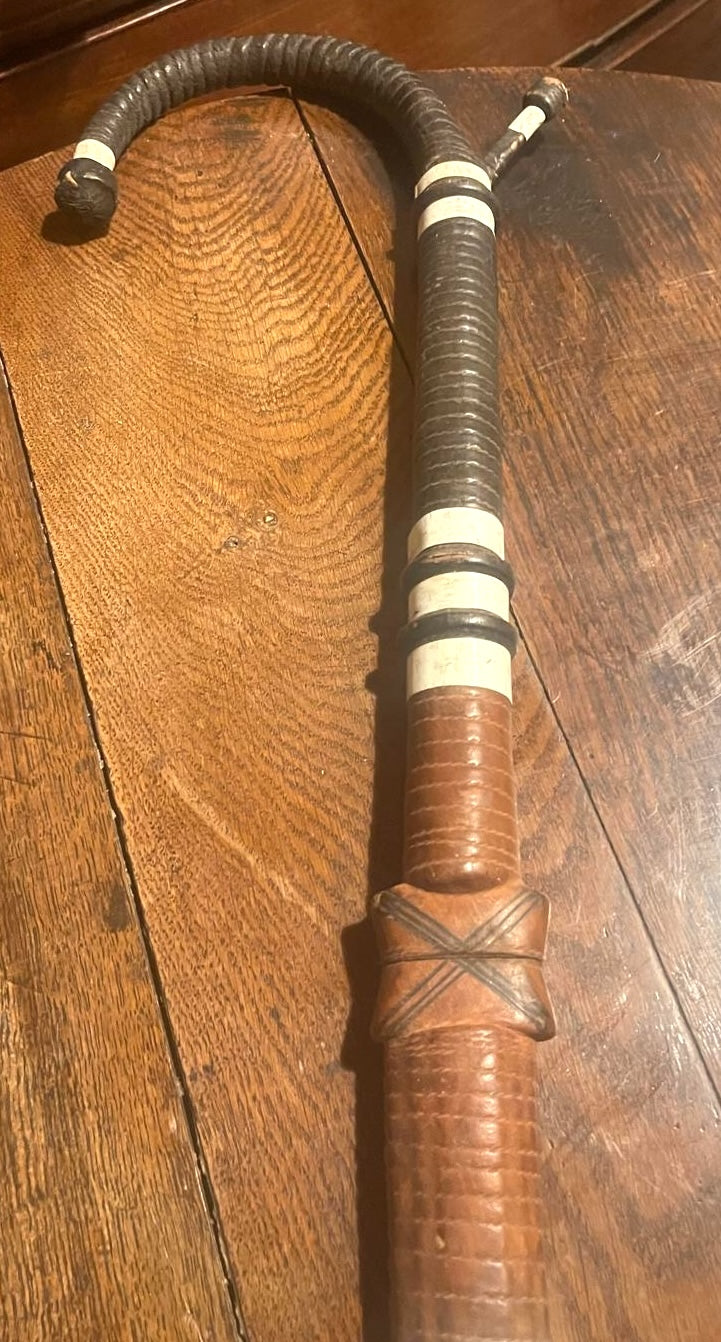 A rare and authentic African disguised sword cane, dated to c. 1920–40,