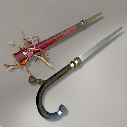 A rare and authentic African disguised sword cane, dated to c. 1920–40,