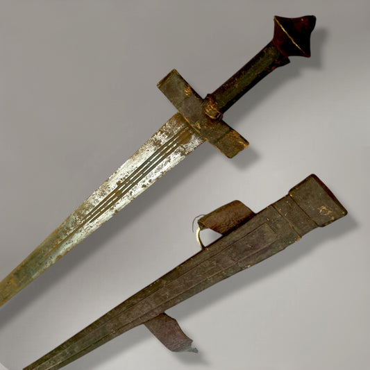 Rare and authentic African tuareg sword, dated to 17th–18th century,