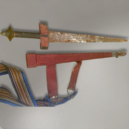 A rare and authentic African tuareg sword, dated to c. 1940–70,