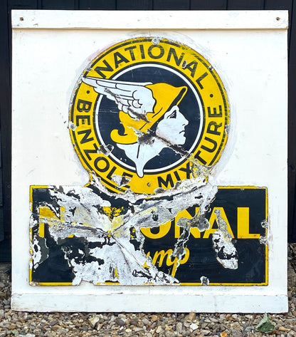 Original 1930's enamel sign National Benzole