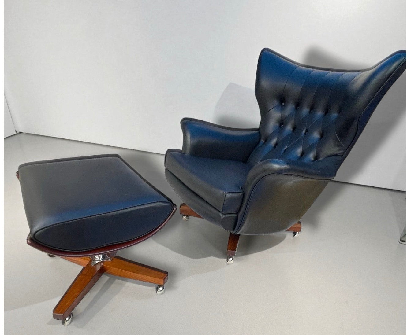 G Plan 6250 “Blofeld” Chair &amp; 6251 Footstool original 1960s production.