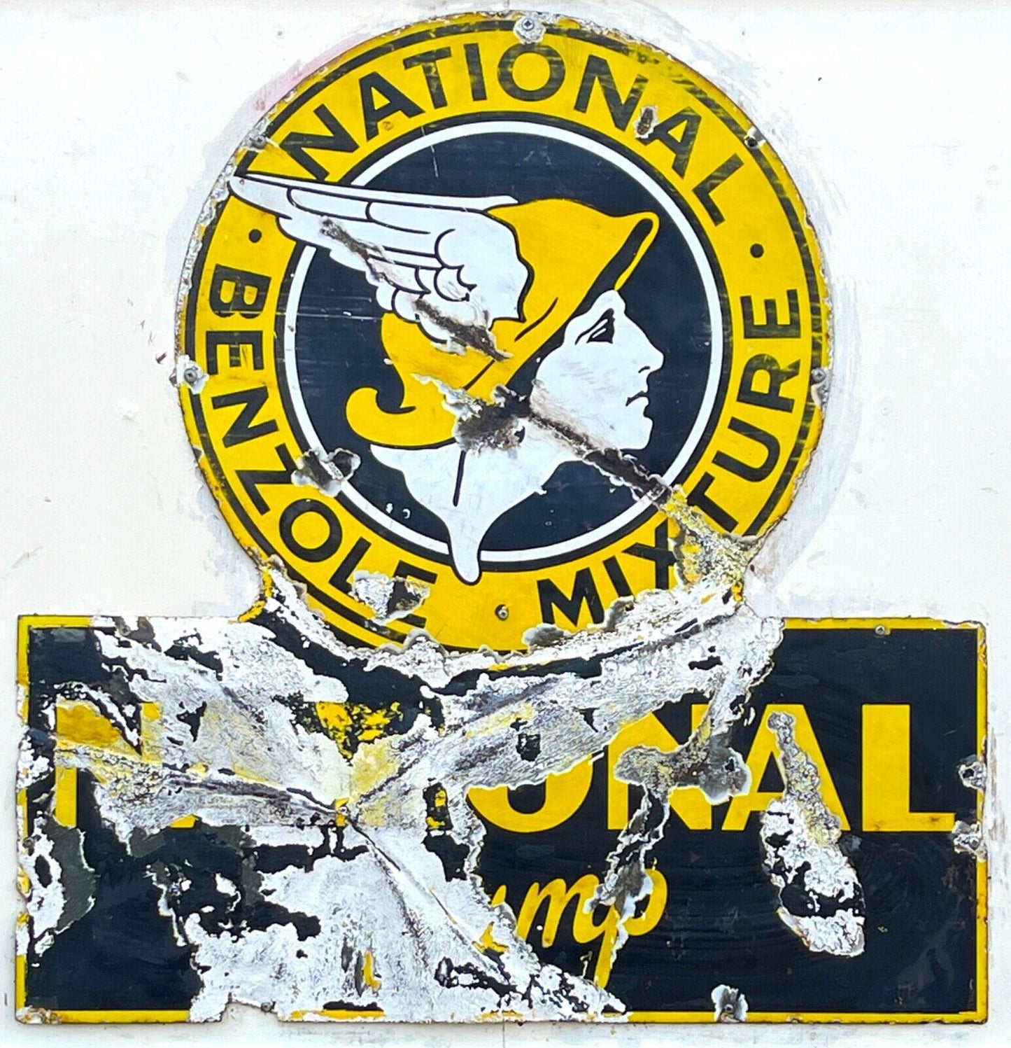 Original 1930's enamel sign National Benzole