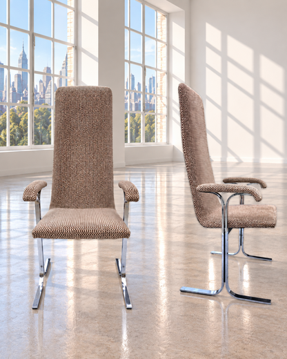 Set of Six Pieff Lisse High-Back Chairs by Tim Bates, 1970s