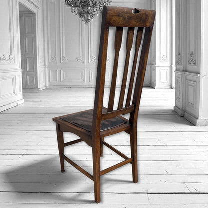 Set of 6 arts & crafts chairs by e a Taylor Wylie & Lochhead, Glasgow 1905.