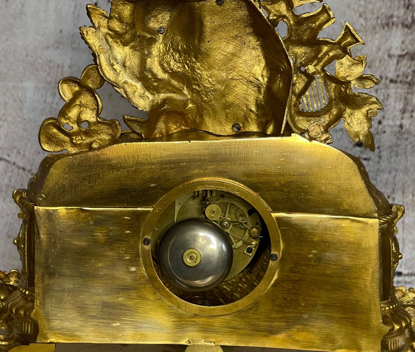 FRENCH ORMOLU FIGURAL MANTEL CLOCK BY H. PICARD, PARIS BARBEDIENNE MOVEMENT 1860