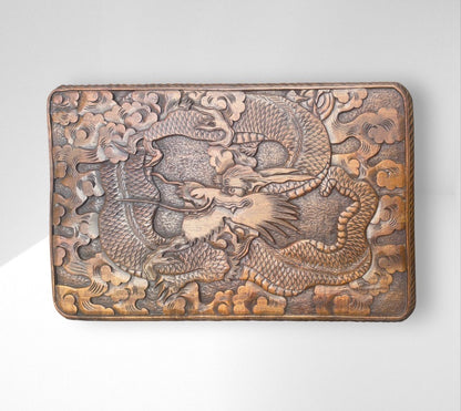 Antique Rare Liberty & Co Japanese Carved Dragon Table Arts & Crafts 1905