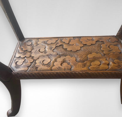 Antique Rare Liberty & Co Japanese Carved Dragon Table Arts & Crafts 1905