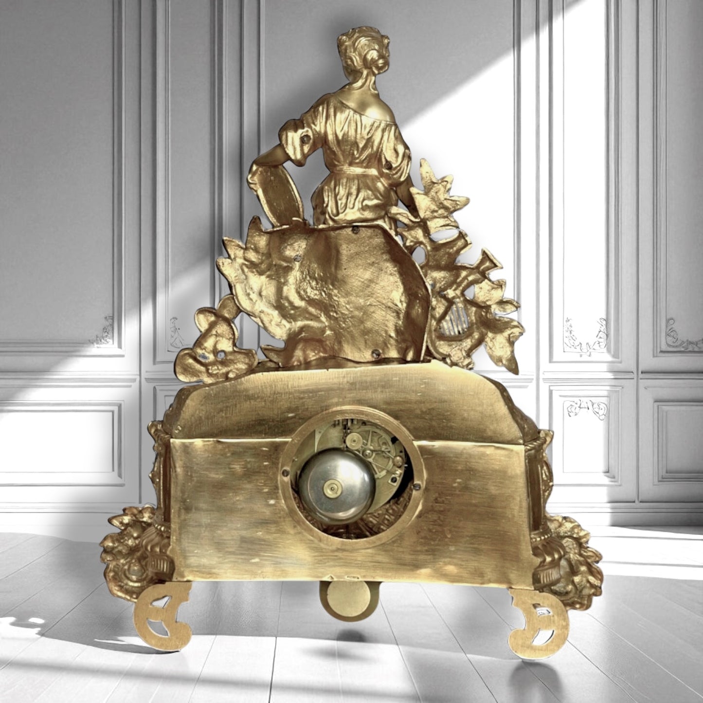 Henri Picard Antique Athena Ormolu Mantel Clock c1850–1860.