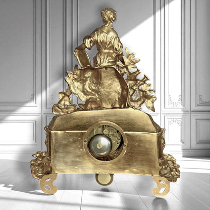 Henri Picard Antique Athena Ormolu Mantel Clock c1850–1860.