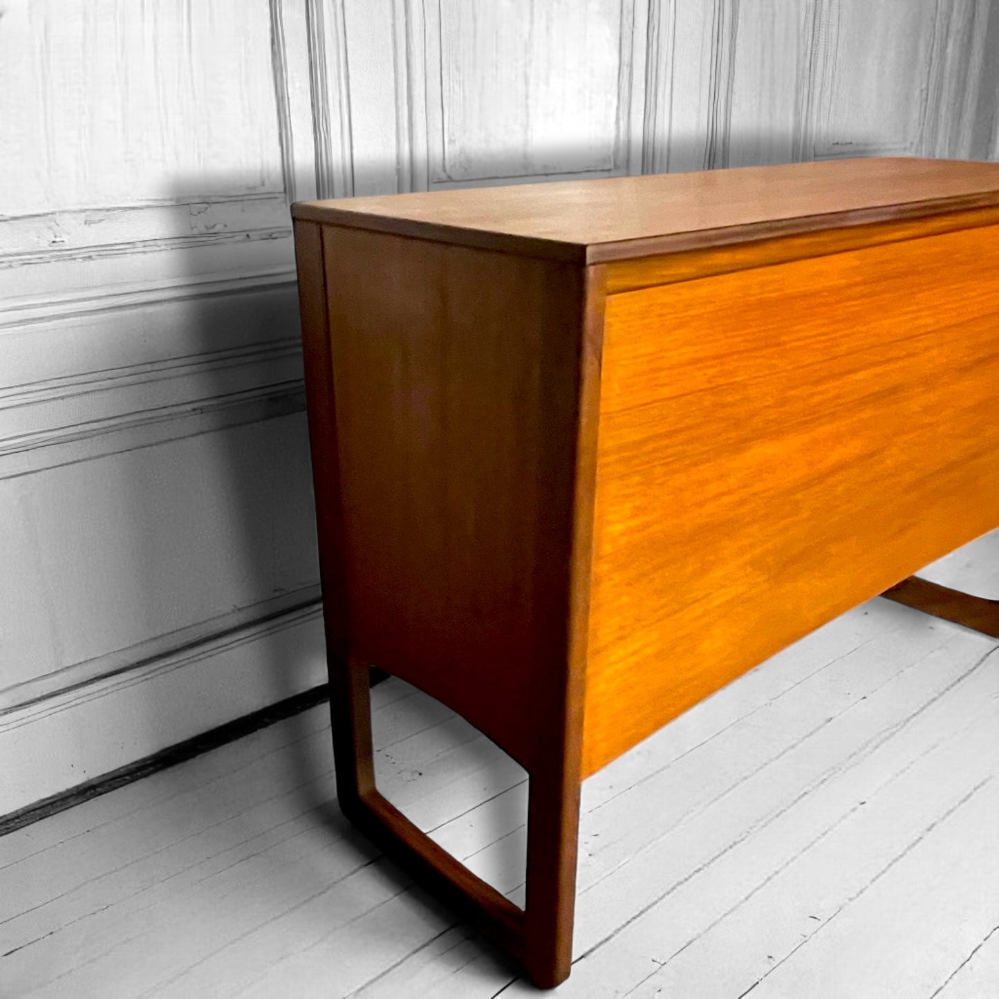 Mid Century Teak Vinyl, Record Cabinet, Sideboard