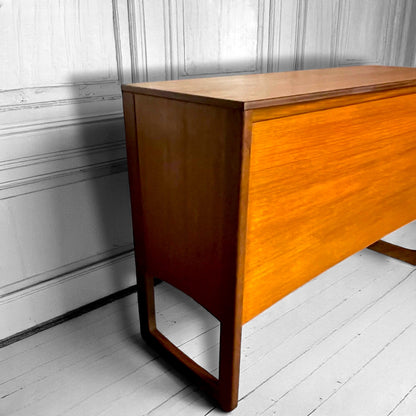Mid Century Teak Vinyl, Record Cabinet, Sideboard