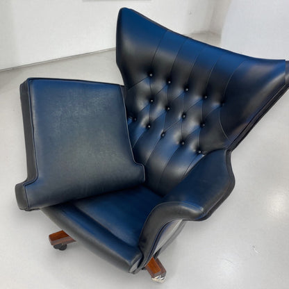 G Plan 6250 “Blofeld” Chair &amp; 6251 Footstool original 1960s production.